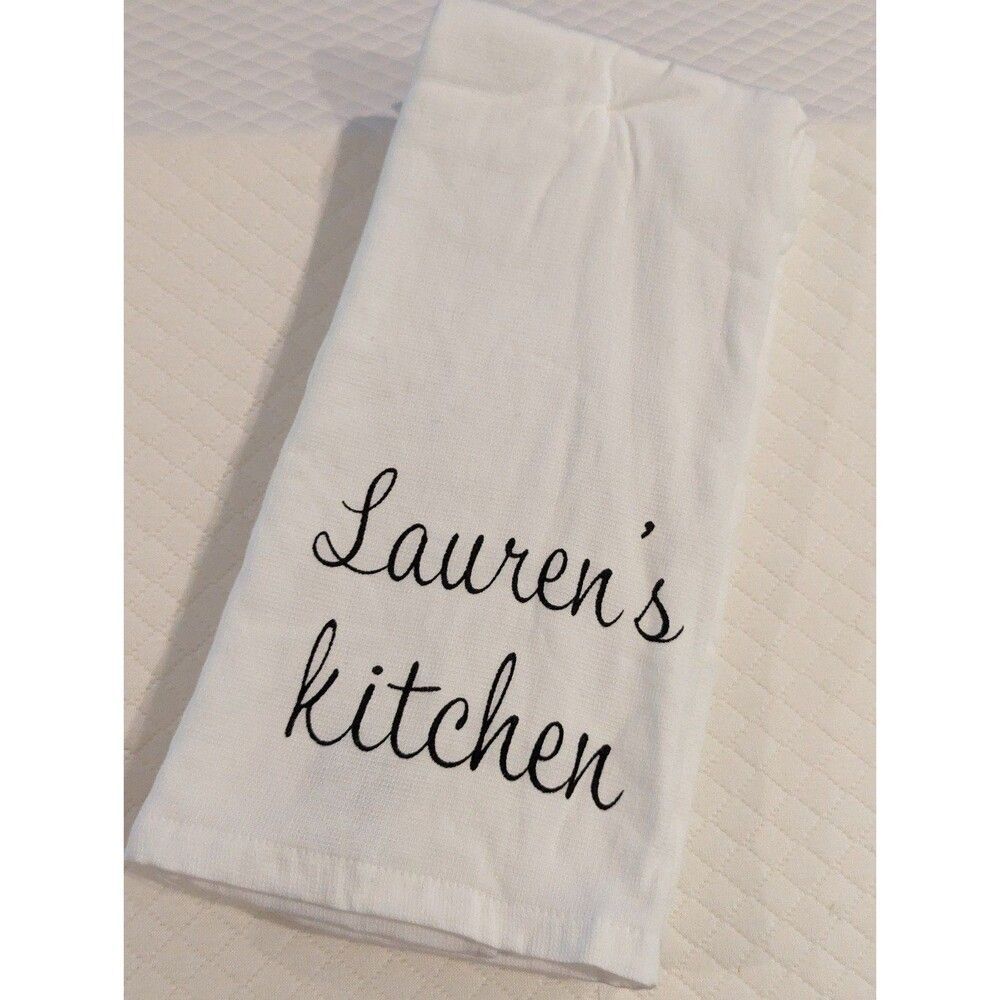 Lauren's Kitchen personalized kitchen bathroom towel New